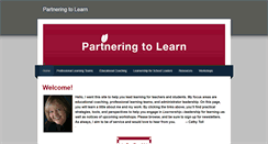 Desktop Screenshot of partneringtolearn.com
